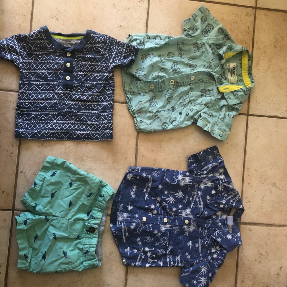 Baby boy shirts and short